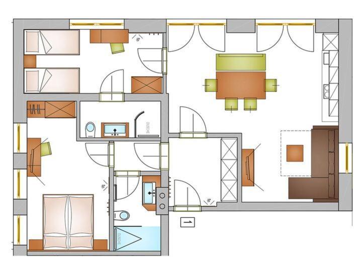 Appartement Schwab Ski In & Out シュラートミンク エクステリア 写真